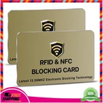2 Rfid Blocking Cards Wallet Protection From Nfc & Contactless Scans. Fixed Price $9.97.