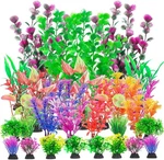 Cousduobe 30PCS Aquarium Plants, Fish Tank Plastic Flower. Fixed Price $14.10.