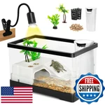 Azv Small Turtle Tank Kit,all One Indoor Pc Aquarium,red Eared Slider Aquatic. Fixed Price $90.33.
