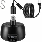 Enhon Chicken Coop Heater With Led, Adjustable Temp & Timer, 5FT Cable (1 Pack). Fixed Price $45.51.