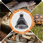 Reptile Light Fixture 7INCH Deep Dome 3/6/12 Timer Bearded. Fixed Price $40.75.