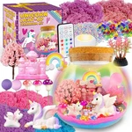 7JULY Unicorn Terrarium Crafts Kit For Kids-led Night Light Up & Remote. Fixed Price $51.04.