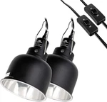 2 Pack Reptile Light Fixture, 5.5IN Deep Dome Lamp Optical Refl. Fixed Price $87.17.