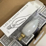 Omaykey 6W 3000K Led Candelabra Bulbs Soft White 60W 600 Lm E12 Candle (10-PACK). Fixed Price $28.02.