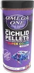 Omega One Small Cichlid Sinking Pellets + Super Color With Whole Sea Food 8 Oz. Fixed Price $17.79.