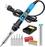80W Lcd Digital Soldering Iron Kit With Adjustable Temperature For Electronics. Fixed Price $15.99.