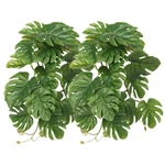 Woledoe 2PACK Reptile Plants For Terrarium, Snake Tank A-fake Monstera. Fixed Price $32.26.