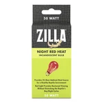 Zilla Night Red Incandescent Bulb 50 Watts For Reptiles Heat Light. Fixed Price $10.79.