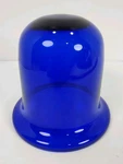 Vintage 1960'S Cobalt Blue Glass Dome Light Lamp Fixture Mcm. Fixed Price $18.50.