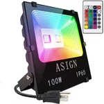 Asign 100W Rgb Led Flood Lights, Indoor Outdoor Decoration Waterproof C.... Fixed Price $104.26.