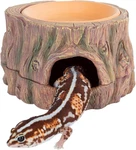 3 In 1 Reptile Hide Cave With Detachable Base & Humidity Dish, Essential Tank Te. Fixed Price $36.93.