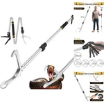 69" Grabber Tongs Heavy Duty Folding Rattlesnake Handling Tool Wide Jaw. Fixed Price $28.99.