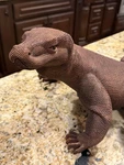 Hand Carved Komodo Dragon, Mahogany Checkering Design, Usa Master Carver.. Fixed Price $2544.00.