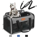 Airline Approved Pet Carrier - 17X11X9.5 In, Underseat, Top & Side Entry, Sof.... Fixed Price $75.13.