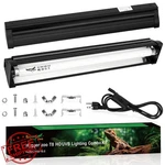 T5 Uvb Reptile Light Fixture Combo, 15W Ho Bulb, Bearded Dragon. Fixed Price $64.99.