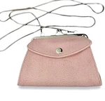 Old Navy Faux Snake Skin Clutch Purse W/ Long Silver Chain Strap 6 Light Pink. Fixed Price $14.99.
