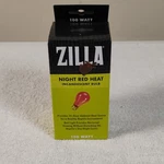 Zilla Night Red Heat Incandescent Bulb 100 Watt Reptile. Fixed Price $11.39.