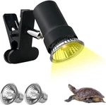 Domica 50W Reptile Heat Lamp Uva Uvb E27 Clip Basking Light Turtle Lizard Snake. Fixed Price $16.97.