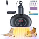 Qrq Chicken Coop Heater, 200W-350W-500W Reptile Lamp With Uva Uvb Black. Fixed Price $47.84.