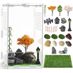 23 Pcs Jumping Spider Enclosure Habitat Figurines Set Acrylic Accessories. Fixed Price $29.61.