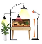 Msgglun 74" Retractable Reptile Lamp Stand With Tray, Hang 6.6 Lbs Very Sturd. Fixed Price $59.99.