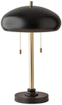 Adesso Cap Collection 23" High Brass And Black Modern Dome Table Lamp. Fixed Price $130.00.
