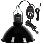 Zoo Reptile 8.5" Deep Dome Light Fixture With Dimming Thermostat Lamp 150W. Fixed Price $72.88.