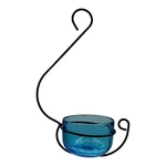 Gc - Backyard Essentials Glass Hummingbird Treat Feeder (blue). Fixed Price $19.99.