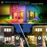 Remon Led Flood Lights Rgb Color Changing Stage Landscape Lighting Outdoor, 30W. Fixed Price $54.00.
