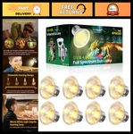 Lustaled 8PACK Heat Lamp Bulbs, 50W Reptile Bulb, Uva Uvb Light. Fixed Price $31.99.
