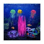 Glowing Fish Tank Decorations Plants, 5 Pcs Aquarium Decoratio... Fast Ship. Fixed Price $28.67.