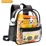 Compact Clear Backpack For Concerts & Festivals - 12X11X5 Inches, Stylish Black. Fixed Price $21.55.