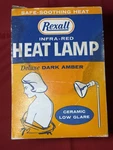 Vintage Rexall Rex-ray Infra-red Heat Lamp X180 Deluxe Dark Amber Nos Box. Fixed Price $29.99.