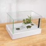 Betazooer Turtle Tank With Adjustable Water Pump Filter, Full View Visually. Fixed Price $45.99.