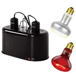 Reptile Dual Lamp Fixture Heat Bulb Combo Pack Includes 100W Uva Dayligh.... Fixed Price $84.56.