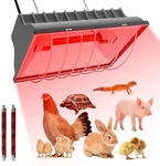Utfeedy Chicken Coop Heater, Aluminum Brooder Lamp For 30 Chicks Grey. Fixed Price $34.52.