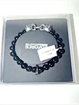New With Tags Double Panther Heads Black Onyx Beaded Bracelet Goth Biker Jungle. Fixed Price $39.99.