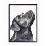 Stupell Industries Labrador Dog Pet Animal Watercolor Painting Black Framed W.... Fixed Price $38.54.