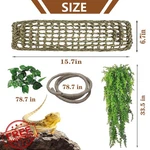 Kathson 3 Pcs Reptile Hammock Lizard Lounger Jungle Vines Decor. Fixed Price $27.99.