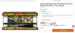 Zoo Med Reptihabitat Premium 40 Gal Double Door Naturalistic Terrarium 36X18. Fixed Price $150.00.