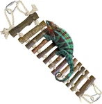Sungrow Gecko Wooden Ladder Bridge, 14 3 Inches, Exercise Gym, Brown. Fixed Price $16.64.