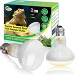 Pack Of 2 Reptile Basking Bulbs - Incandescent 75W Simulated Sunlight Uva. Fixed Price $15.28.