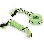 Interactive Dog Toy Tough Dental Rubber And Rope Tug War Chase Fetch Toss Play. Fixed Price $18.89.