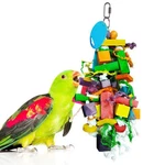 Sungrow Parrot Toy Bird Foraging & Chew With Wooden Blocks Multicolor. Fixed Price $20.77.