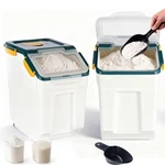 Ruian 2PCS Large Flour Storage Container Bin 25LB Airtight Rice Conta.... Fixed Price $92.61.