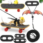 Chivao 5 Pieces Bearded Dragon Accessories Toy Set Leashes And Ha. Fixed Price $15.65.