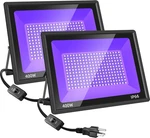 400W Led Flood Lights 2 Pack Blacklight With Plug Outdoor Light.... Fixed Price $128.75.