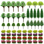 Cayway 60 Pcs Miniature Trees Flower Cluster Mixed Model Style B. Fixed Price $22.16.