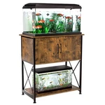 Herture 20-29 Gallon Aquarium Stand Metal Frame Fish Tank With Cabinet Sto. Fixed Price $137.85.