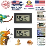 Easy Install Thermometer & Humidity Gauge - Dual Usage For Reptiles. Fixed Price $10.36.